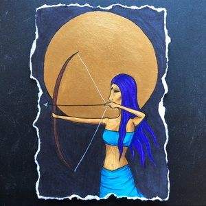 “Sagittarius” Moon Spirit Art Print 5” by 7”